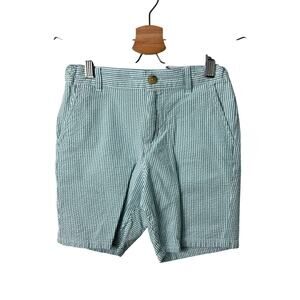 Janie and Jack Green Seersucker Shorts